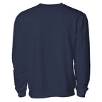 Clearwood & Co. classic crewneck sweatshirt in navy, flat lay